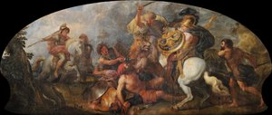 Alexandre le Grand à la chasse aux lions - Charles de la Fosse